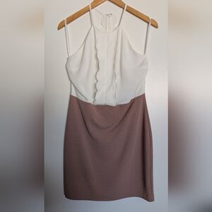 Poshmark White and Pink Sleeveless Dress